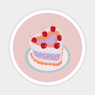 Aquarius Baby Heart Cake Design Magnet